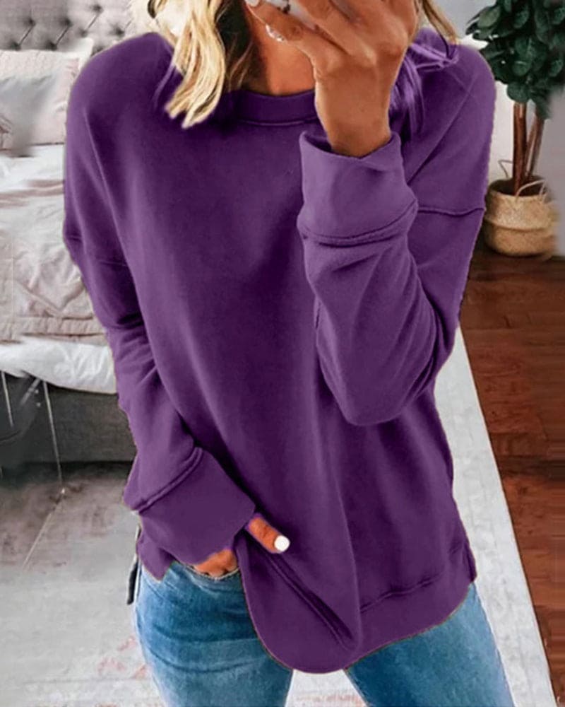Kaitlyn - Sweter o luźnym kroju, komfortowy (Dostępny w rozmiarach Plus Size)