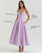 Sukienka Amalfi Violet – Fioletowy