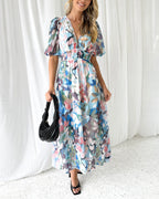 Taylor - Elegancka maxi sukienka w kwiaty