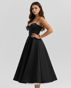 Sukienka Selene – Czarny Midi