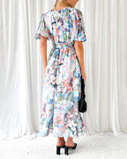 Taylor - Elegancka maxi sukienka w kwiaty