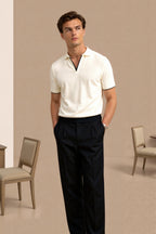 NOBA Polo o kroju slim fit z kontrastem