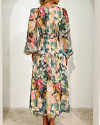 Taylor - Elegancka maxi sukienka w kwiaty