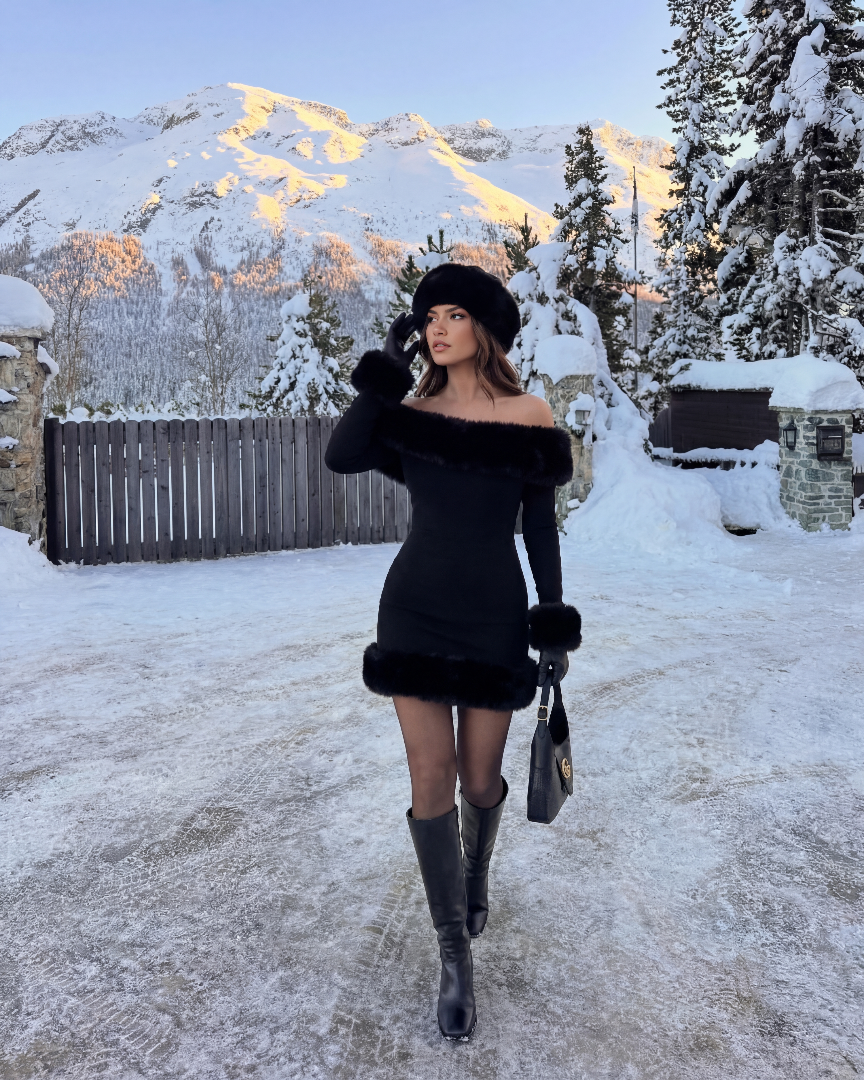 Sukienka Bella – Czarny