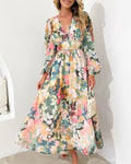 Taylor - Elegancka maxi sukienka w kwiaty