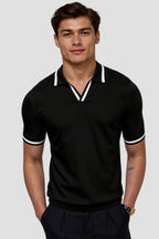 NOBA Polo o kroju slim fit z kontrastem