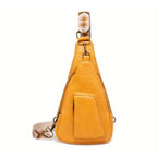 Mackenzie - Vintageowa torba crossbody z geometrycznym paskiem