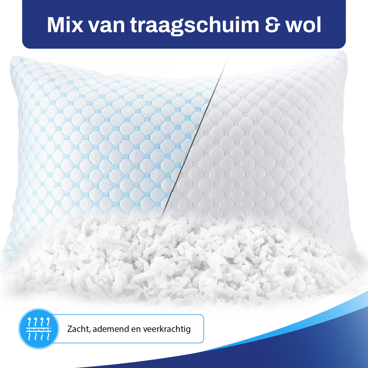 Foamlove™ - Kussen met Traagschuim