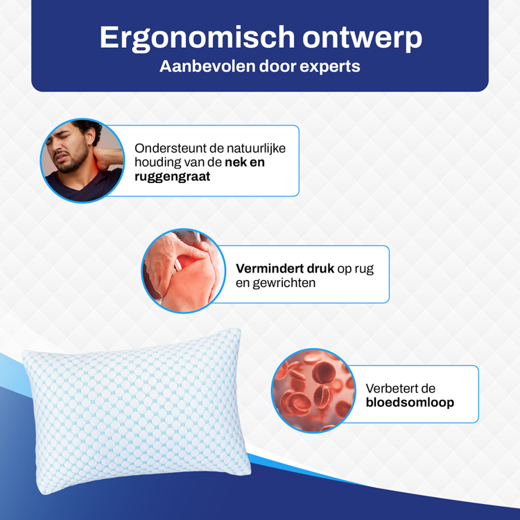Foamlove™ - Kussen met Traagschuim