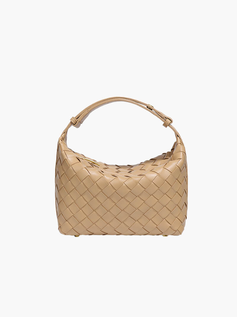 Fenella - mini pleciona torba ze sztucznej skóry