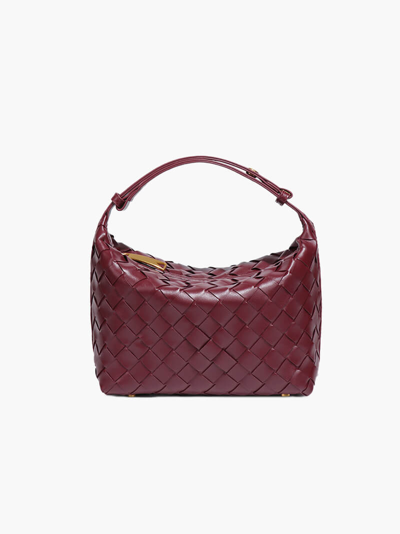 Fenella - mini pleciona torba ze sztucznej skóry
