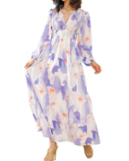 Taylor - Elegancka maxi sukienka w kwiaty