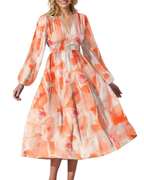 Taylor - Elegancka maxi sukienka w kwiaty