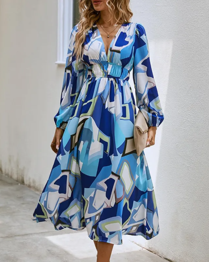 Taylor - Elegancka maxi sukienka w kwiaty