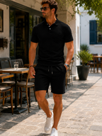 Jakub™ | Luksusowy Zestaw Polo i Szortów