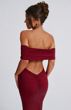 Serena - Elegancka sukienka maxi z odkrytymi plecami