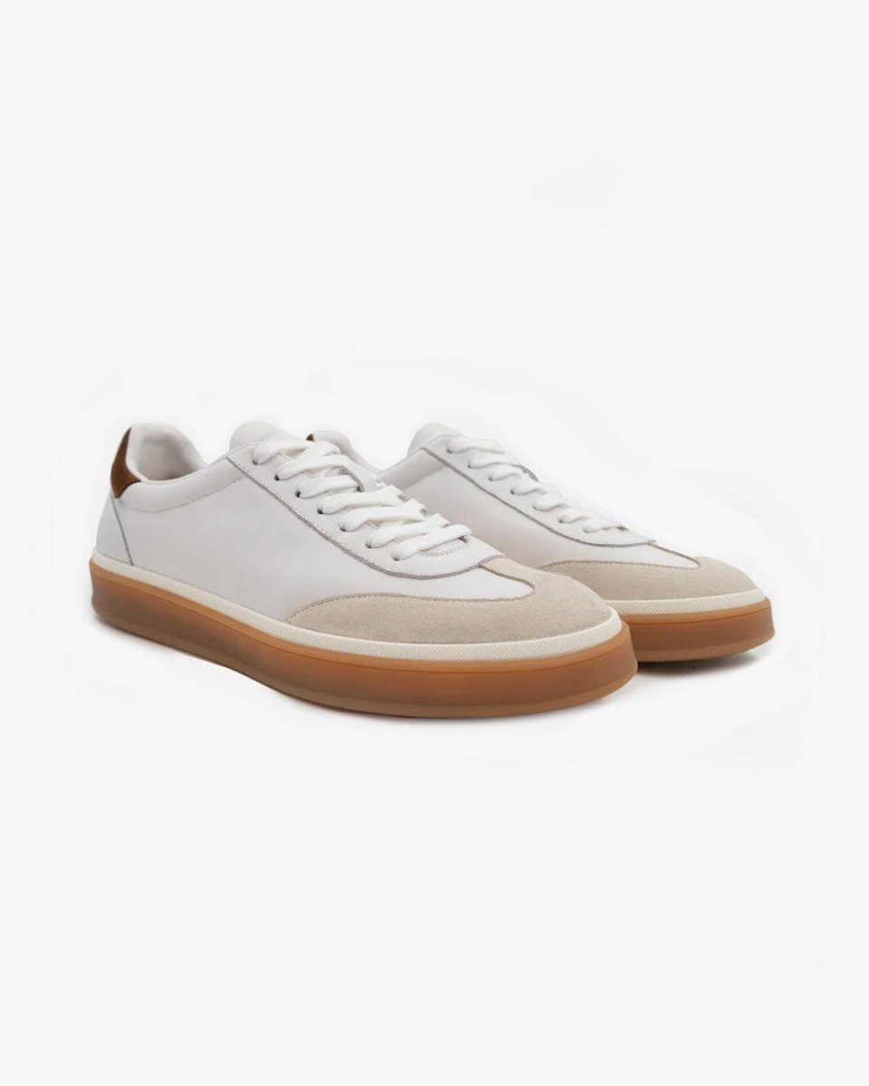 Casualowe skórzane sneakersy