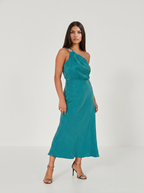 Sukienka Charlize emerald - bok