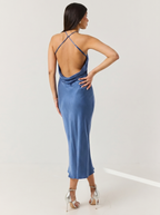 Sukienka Lisa smoky blue - tyl