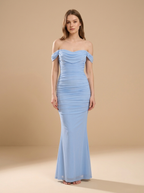 Sukienka Bodycon Niebieska - przód