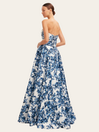 Ariana - Elegancka sukienka maxi bez ramiątek